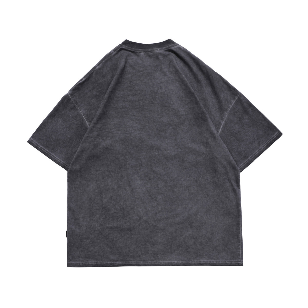 Spring Summer New Products National Tide Men'S Washed Rock Print Loose Short Sleeve T Shirt